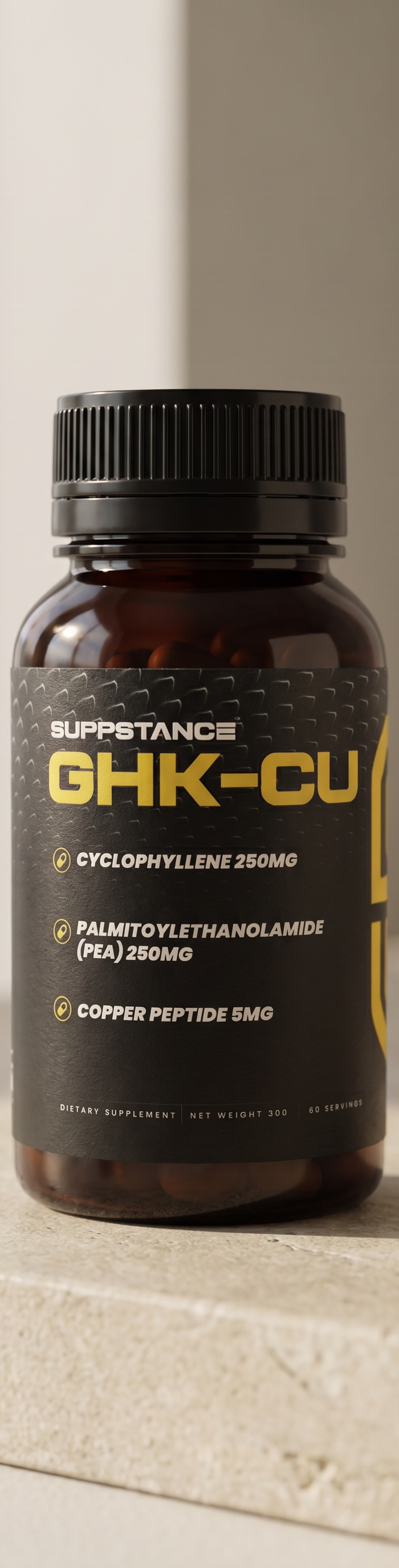 GHK-Cu Copper Peptide — product imagery by Aedo Studio